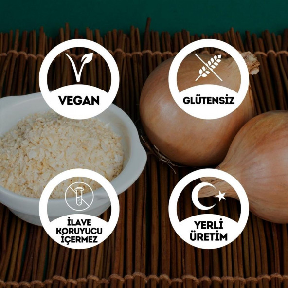 Glutensiz Soğan Tozu - 100 Gr. (Yüksek Aroma - Öğütülmüş Soğan - Katkı Koruyucu İçermez) - 2