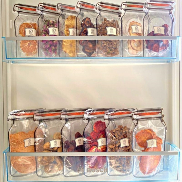 Kabuk Boru Çubuk Tarçın - 50 Gr. - Kavanoz Görünümlü Kilitli Poşet - Kilitli Saklama Poşeti - 7