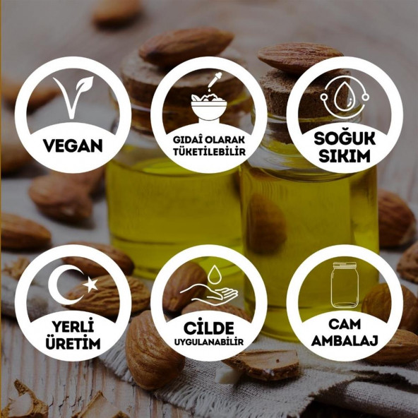 Soğuk Sıkım Saf Tatlı Badem Yağı - 50 Ml. (Aromatik - Masaj - Cilt Bakım) - 2