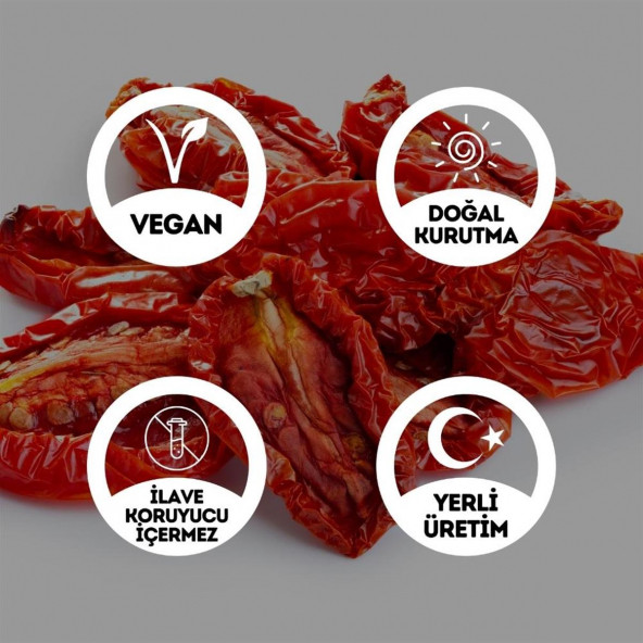 Yeni Mahsül Kuru Domates Kahvaltılık Yemeklik Domates Kurusu - 500 Gr. (Naturel Kurutulmuş) - 2