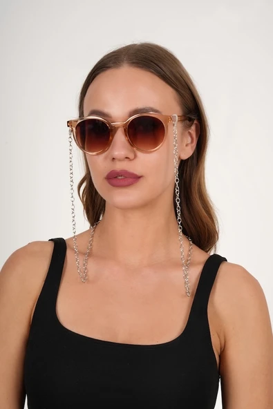 Silver Büyük Halkalı Gözlük Zinciri - 4