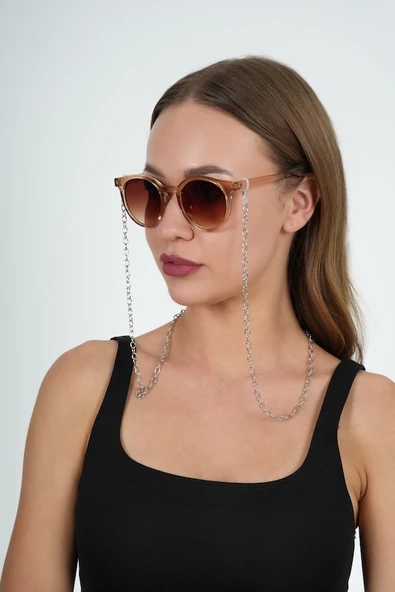 Silver Büyük Halkalı Gözlük Zinciri - 3