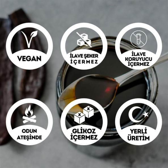 Keçiboynuzu (Harnup) Pekmezi - Odun Ateşinde Kaynatılmış - 650 Gr. - 2