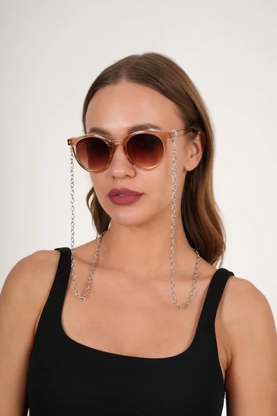 Silver Büyük Halkalı Gözlük Zinciri - 2