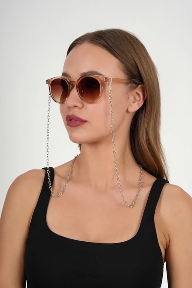 Silver Büyük Halkalı Gözlük Zinciri - 5