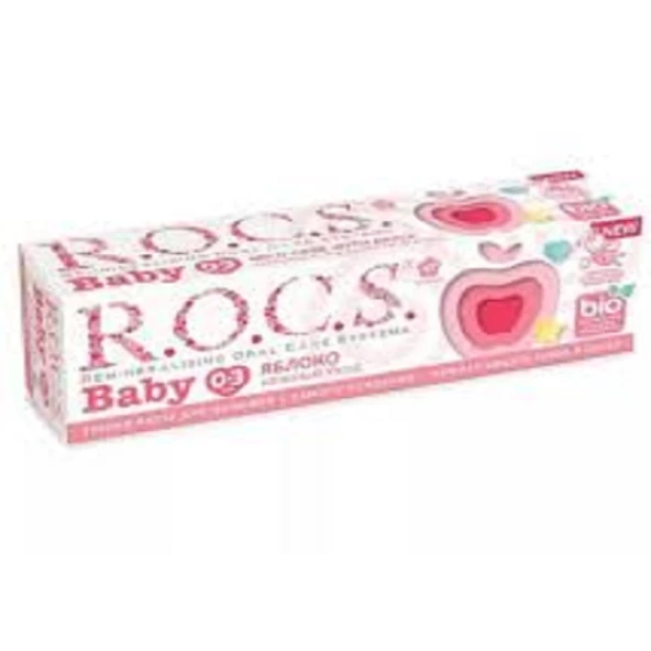 Rocs Baby Elma Püresi Tadında 0-3 Yaş Diş Macunu 45 gr