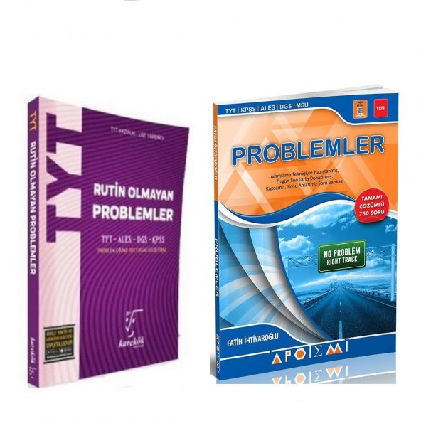 Apotemi Problemler ve Karekök TYT Rutin Olmayan Problemler Soru Bankası 2 Kitap Set