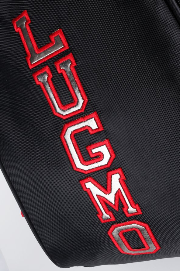 Lugmo Ortaokul Lise Çanta Üç Gözlü Sırt Çantası Kırmızı - 3