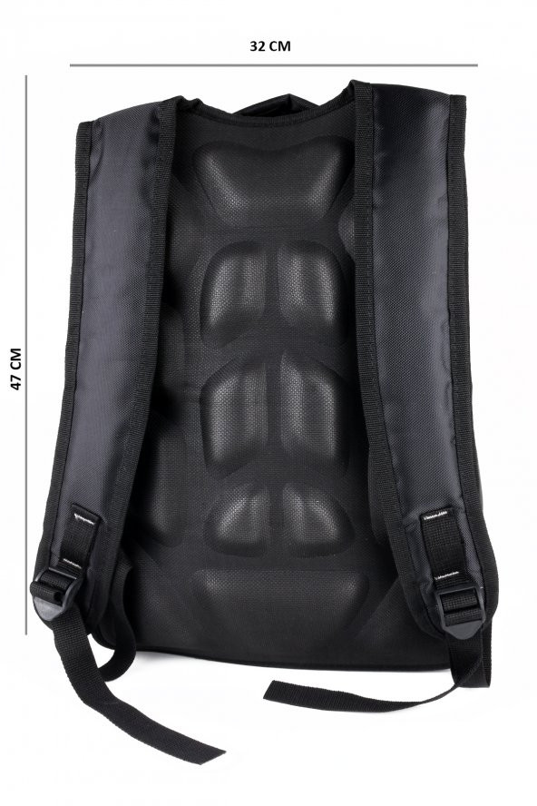 Lugmo Ortaokul Lise Çanta Üç Gözlü Sırt Çantası Kırmızı - 4