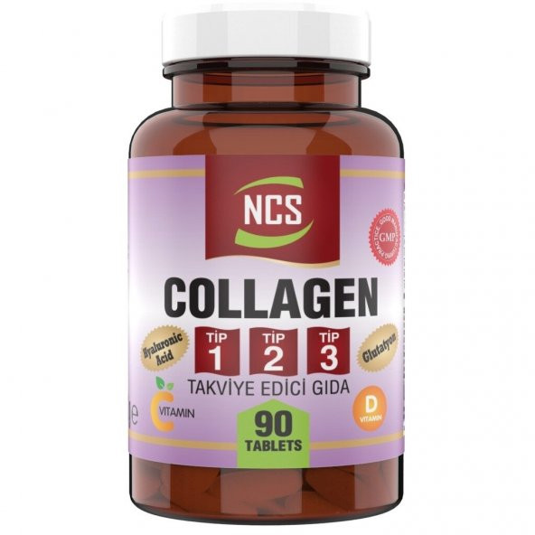 Ncs Kollajen 1000 Mg Collagen Tip 1-2-3 Glutatyon 90 Tablet