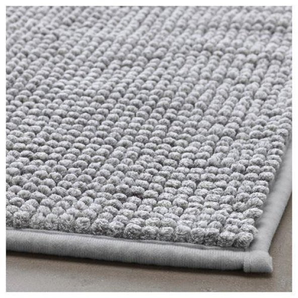Banyo Paspası Mikrofiber Açık Gri MeridyenDukkan 50x80 Cm Mikrofiber Yumuşak Paspas - 3