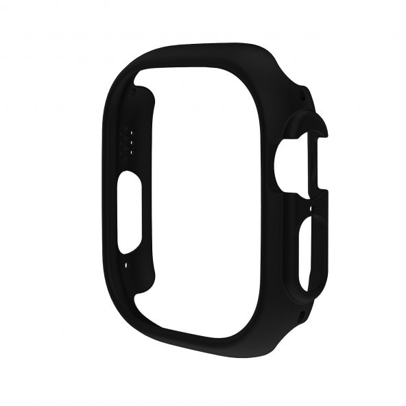 KNY Apple Watch Ultra 49 MM İçin Sert Kasa Koruyucu Kapak Gard 18 Siyah