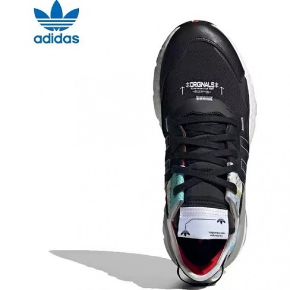 Adidas Nite Jogger Siyah Beyaz Ayakkabı (554362110) - 3