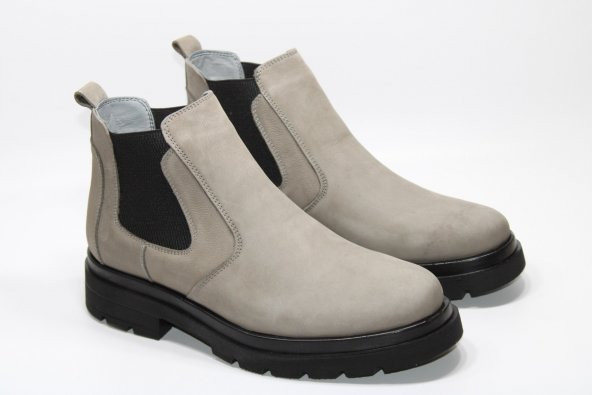 CASSO HAKİKİ DERİ LASTİKLİ KAYMAZ HAFİF TABAN ERKEK KALIN TABAN KLASİK BOT - 7