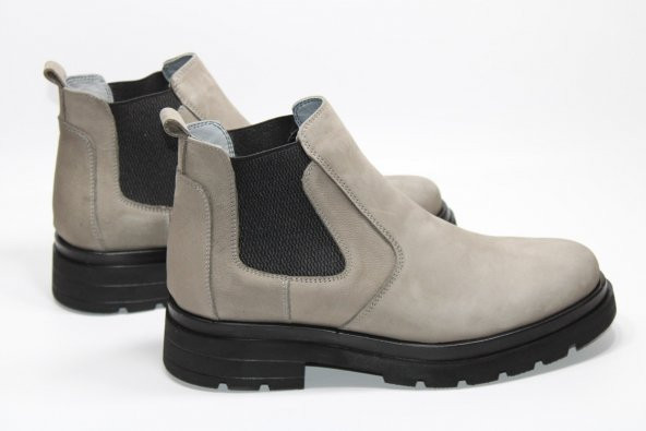 CASSO HAKİKİ DERİ LASTİKLİ KAYMAZ HAFİF TABAN ERKEK KALIN TABAN KLASİK BOT - 10