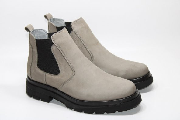 CASSO HAKİKİ DERİ LASTİKLİ KAYMAZ HAFİF TABAN ERKEK KALIN TABAN KLASİK BOT - 11