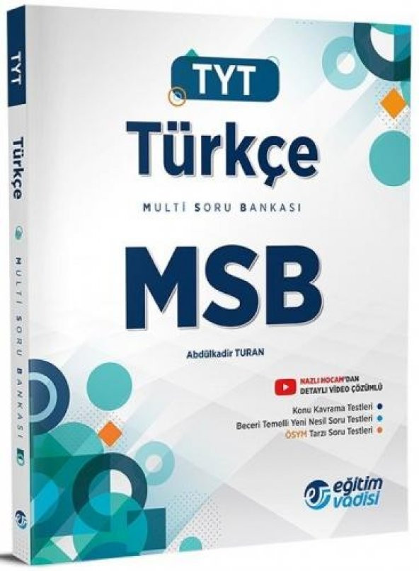 Eğitim Vadisi YKS TYT Türkçe MSB Multi Soru Bankası Video