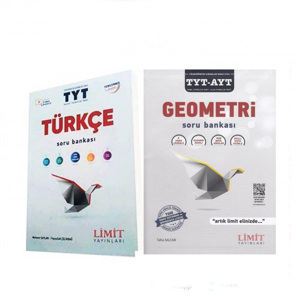 Limit Yayınları TYT Türkçe ve Geometri Soru Bankası 2 Kitap Set