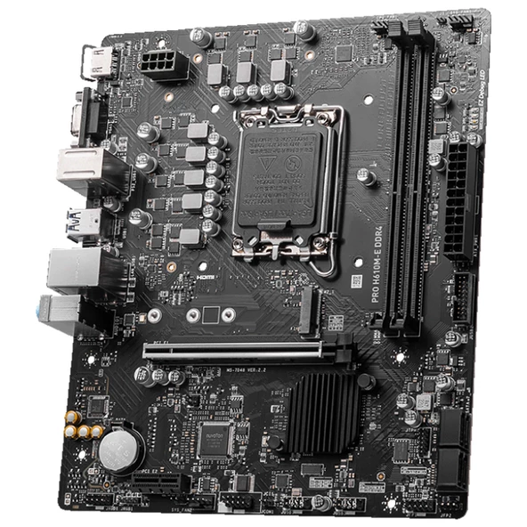 MSI PRO H610M-E DDR4 3200MHZ M.2 mATX 1700p - 4