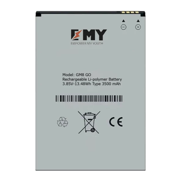 EMY General Mobile GM 8 Go / GM 9 Go / GM 6s Batarya 3500 mAh