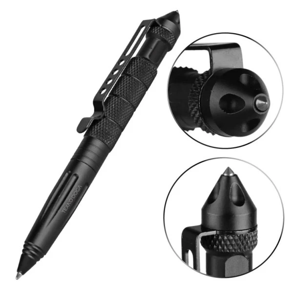 Taktik Kişisel Savunma Kalemi Kubaton Acil Durum Cam Kırıcı