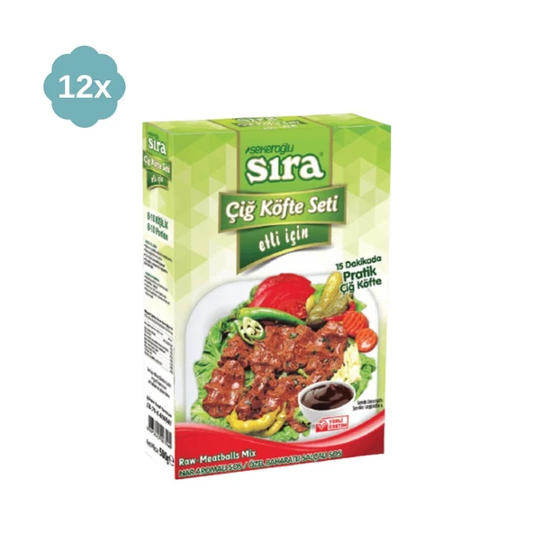 Şekeroğlu Sıra Etli Çiğ Köfte Seti 500 gr - Resim 4