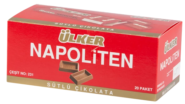 Ülker Napoliten Sütlü Çikolata 20 adet