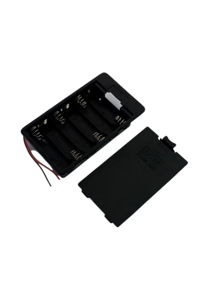 Fapatech 6xaa Tipi Kapaklı Pil Yuvası - Resim 1