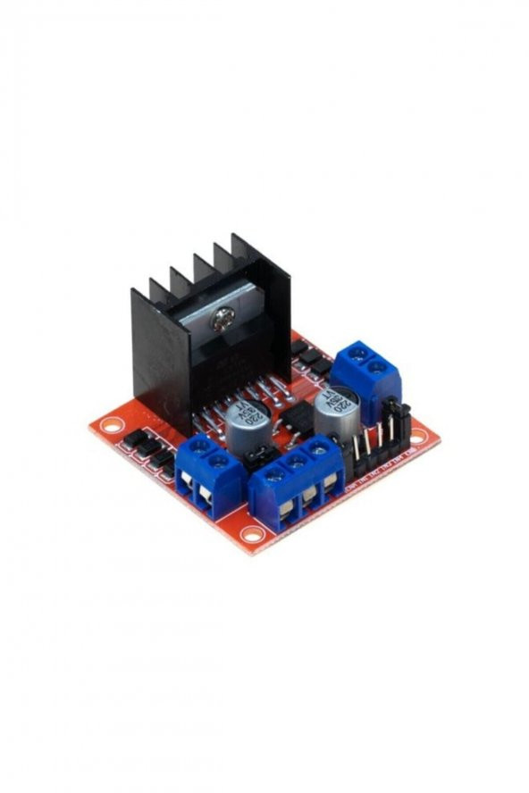 L298n Voltaj Regulatörlü Çift Motor Sürücü Kartı (kırmızı Pcb)''''''''''''''