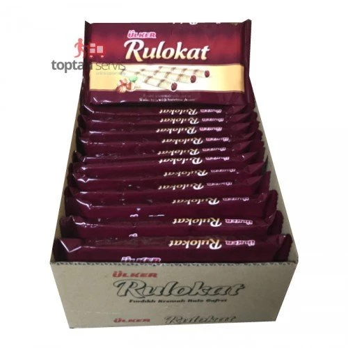 Ülker Rulokat Fındık Kremalı Gofret 42 gr 12 adet