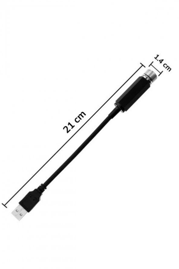 Araç Içi Usb Ayak Altı Tavan Led Aydınlatma Star Light Yıldızlı Gökyüzü - 5