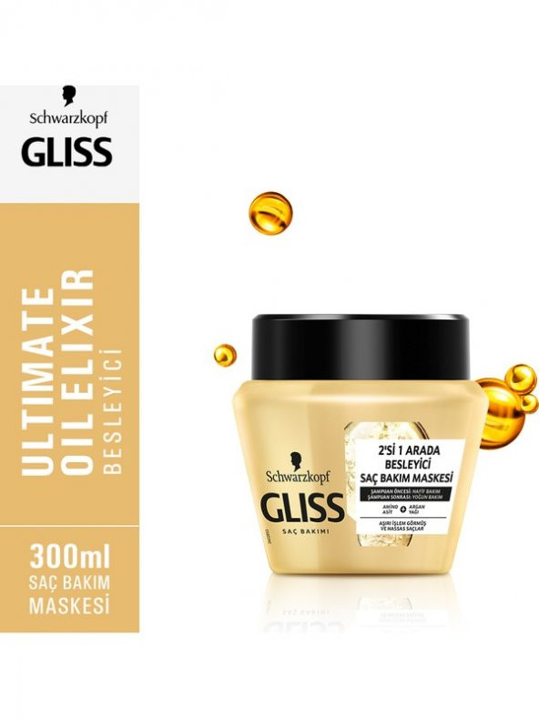 Glıss Ultımate Oıl Elıxır Bakım Maskesi 300 ml