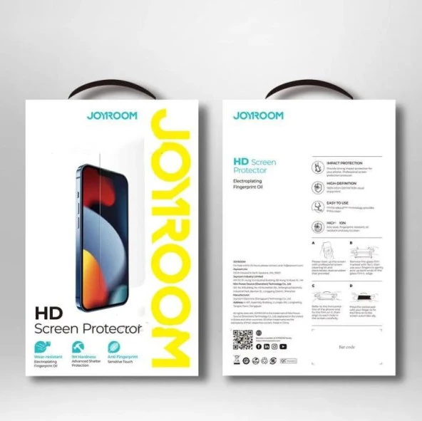 Joyroom İphone 14 Pro Max HD Temperli Cam Ekran Koruyucu - Resim 3