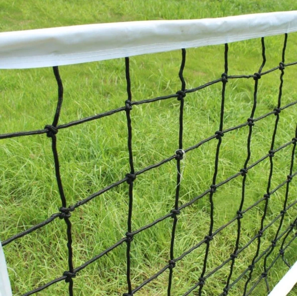 Voleybol Filesi 9.6 metre Profesyonel Çantalı Taşınabilir Pratik Çelik Gergili Voleybol Ağı - 7