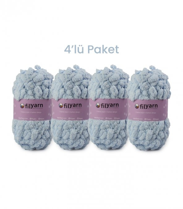 Ponpon Örgü ipi Seti, Battaniye ipi, Atkı ipi, Paspas ipi, Kadife ip, Dut ipi, Şal ipi, Kilim ipi, Havlu ipi - 4