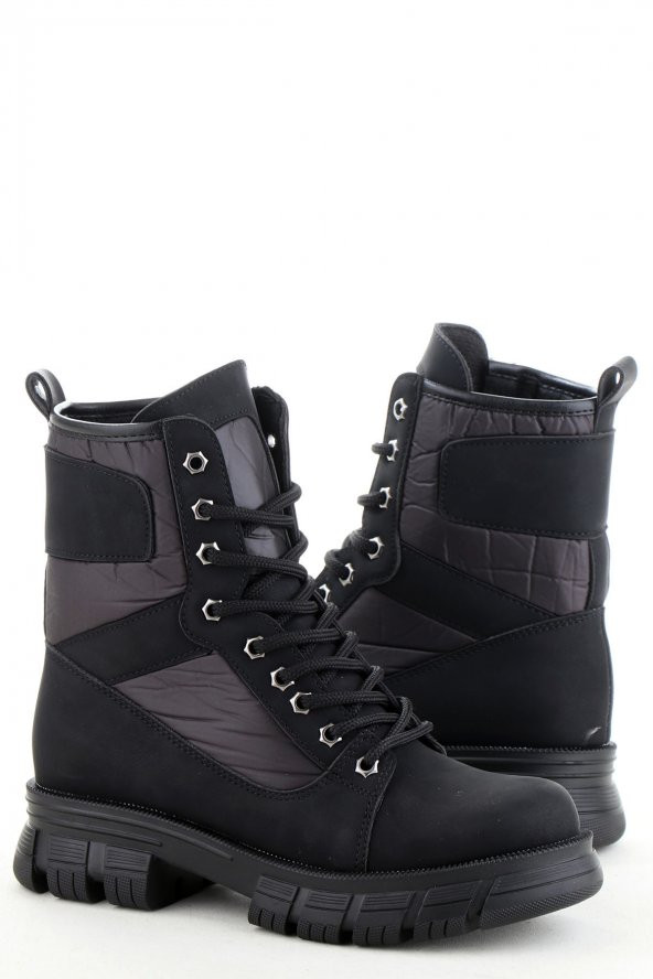 Vojo 1629 Paraşüt Kumaş Polarlı Rahat Taban Kadın Bot - 3