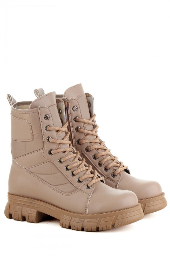 Vojo 1629 Paraşüt Kumaş Polarlı Rahat Taban Kadın Bot - 7