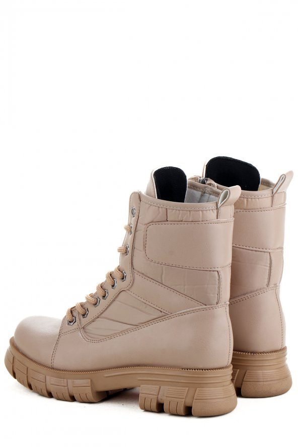 Vojo 1629 Paraşüt Kumaş Polarlı Rahat Taban Kadın Bot - 9