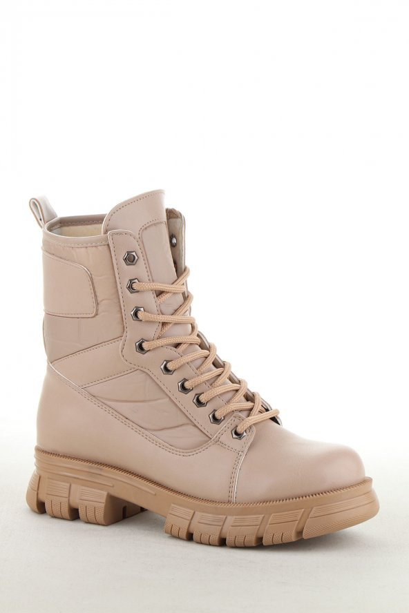 Vojo 1629 Paraşüt Kumaş Polarlı Rahat Taban Kadın Bot - 10