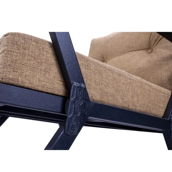 Pimango Pilocca Demonte Metal Bahçe Mobilyası Tekli Sarı 60x60 - 3