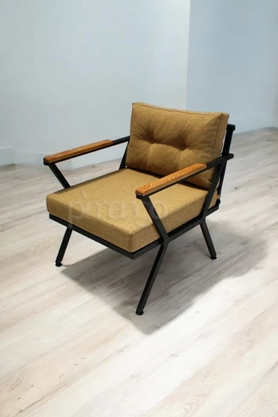 Pimango Pilocca Demonte Metal Bahçe Mobilyası, 2 1 1, Sarı - 3