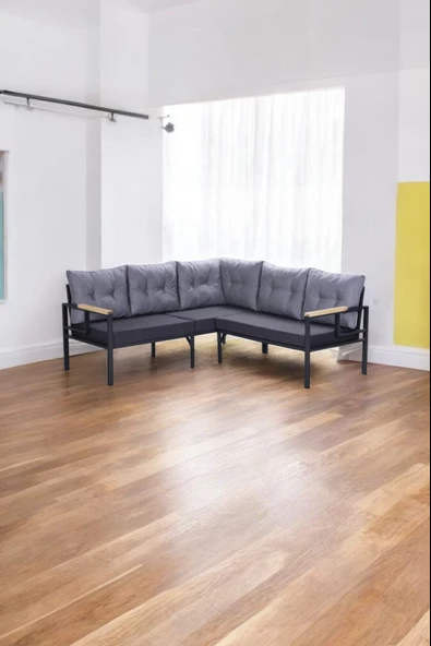 Pimango Pielize Demonte Metal Mutfak,balkon Ve Bahçe Takımı,köşe Takımı 180x180 - 2