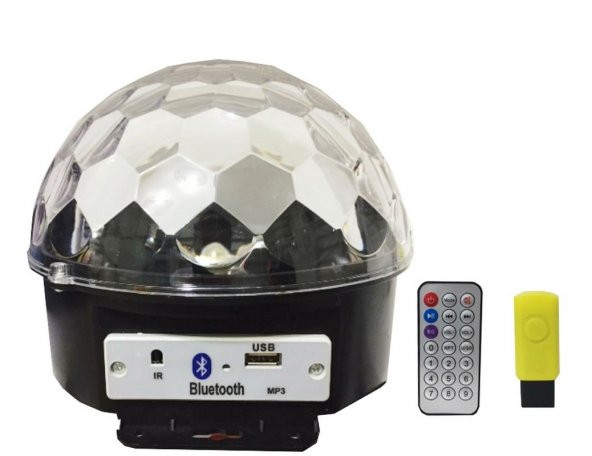 Bluetoot MP3 Müzik Çalabilen Sihirli Led Disko Topu