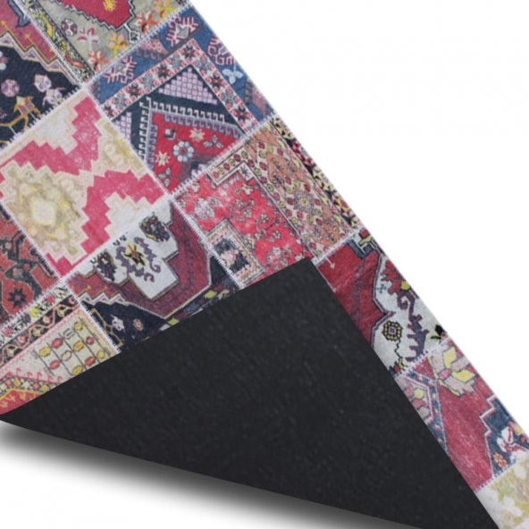 Anadolu Motifler Dijital Baskılı Mutfak Paspası - Kaymaz Taban - 50x100 CM - 3