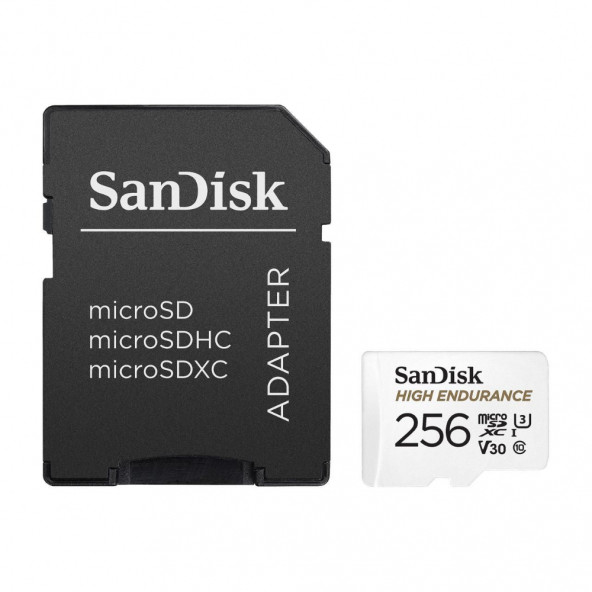 SanDisk High Endurance 256GB 100/40MB/s microSDXC C10 V30 Adaptörlü Hafıza Kartı SDSQQNR-256G-GN6IA - 2