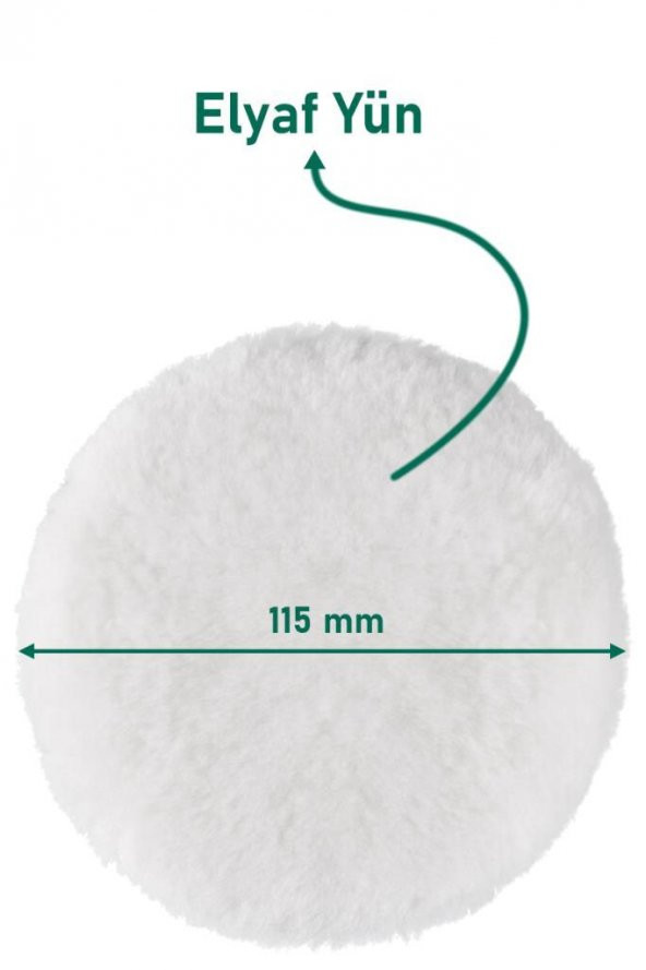 Polisaj Yünü 3 Adet Pasta Cila Yünü Kuzu Postu Parlatma Pedi Seti - 2