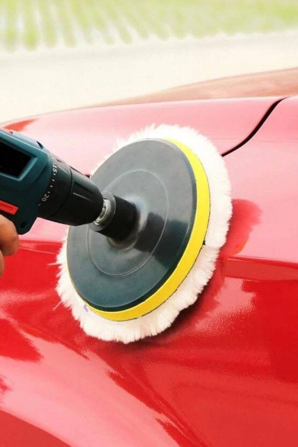 Polisaj Yünü 3 Adet Pasta Cila Yünü Kuzu Postu Parlatma Pedi Seti - 3