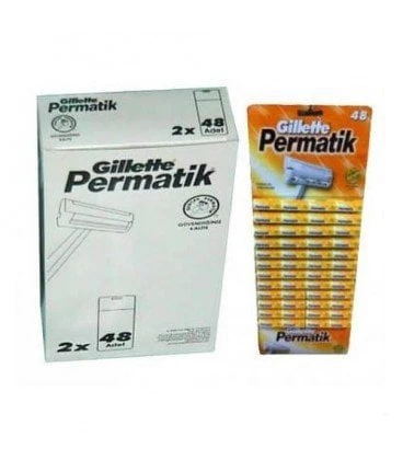 Gilette Permatik Tek Bıçaklı Tıraş Bıçağı 96 adet ürün görseli 1