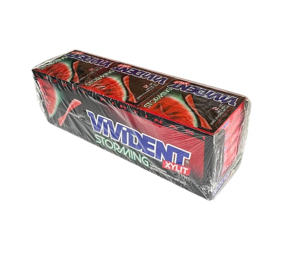 Vivident Storming Karpuz Aromalı Sakız 33 gr 18 Adet - Resim 4