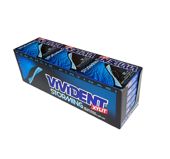 Vivident Storming Yeşil Nane Aromalı Sakız 33 gr 18 adet ürün görseli 1